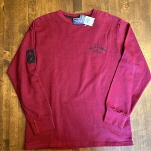 New Ralph‎ Lauren Polo Sport Boys Medium USA Sweater Burgundy Preppy School